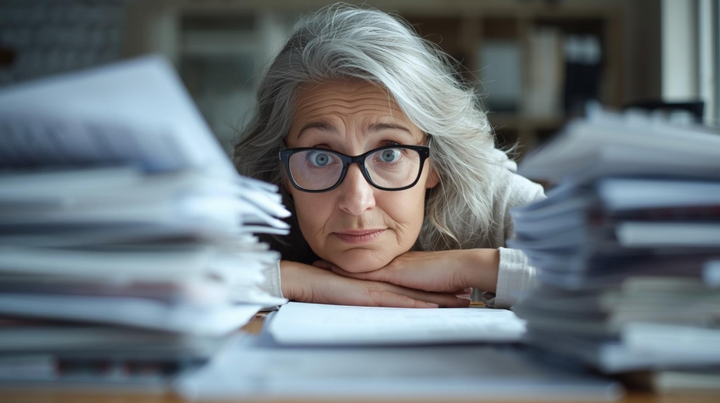Confused woman reviewing Medicare paperwork — what your broker should do